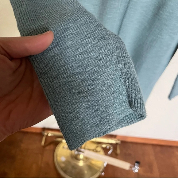 J. JILL ~ Green Cotton Blend  Sweater - Picture 6 of 9